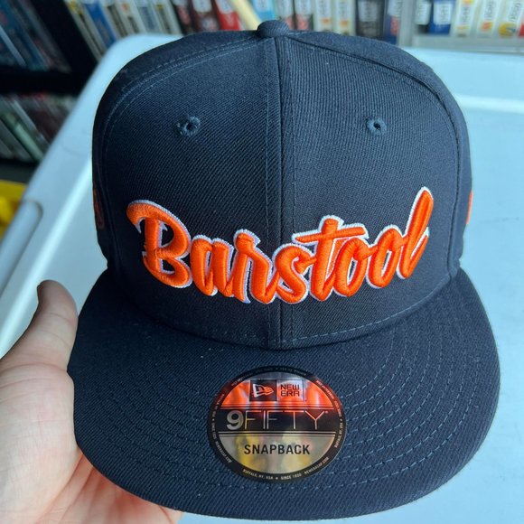 Barstool Sports 9Fifty New Era Black-Orange Hat Snapback Cap Men - Picture 1 of 7